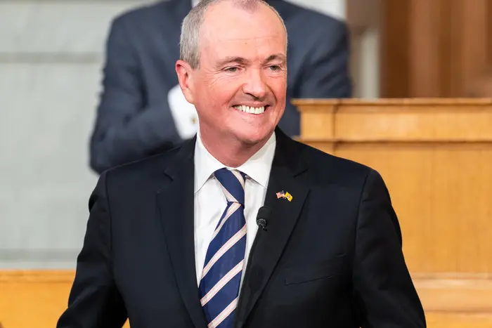 New Jersey Governor Phil Murphy delivering the 2019 New Jersey State of the State address. Murphy unveiled his proposal for the fiscal year that starts in July 2024 today.